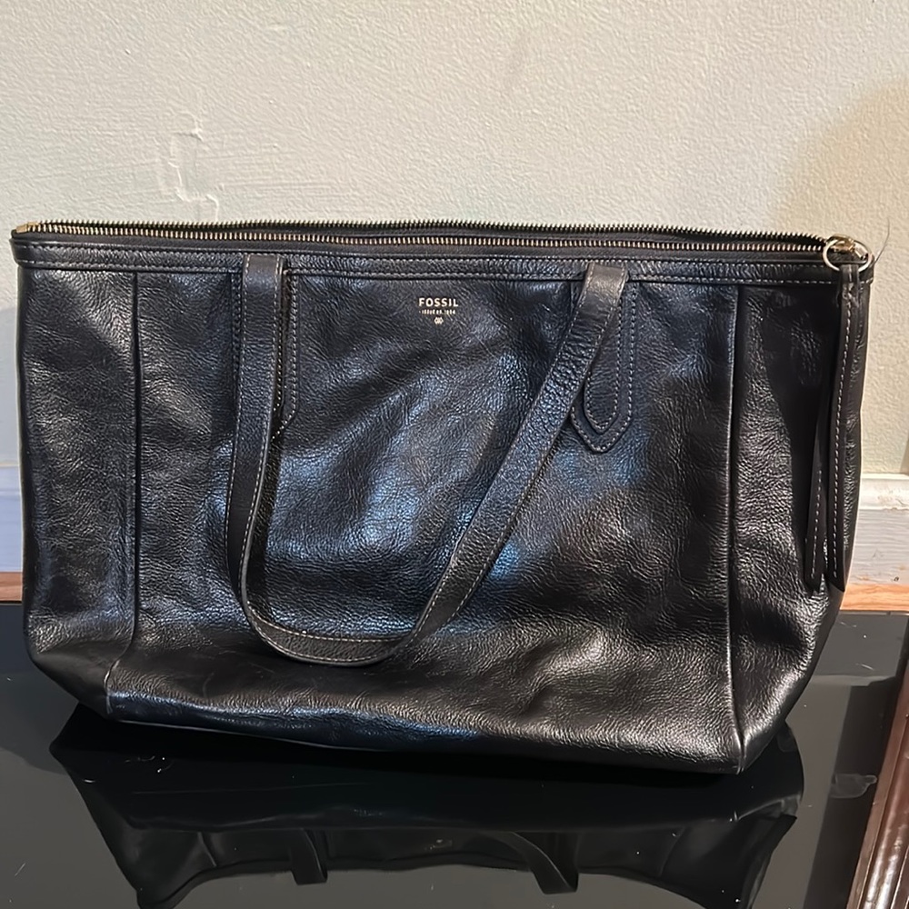 Fossil Black Tote